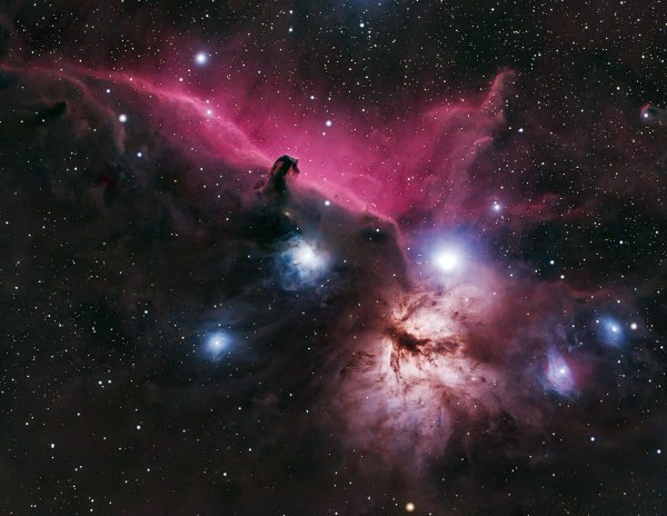 SIMPLE  =                    T / file does conform to FITS standardBITPIX  =                  -32 / number of bits per data pixelNAXIS   =                    3 / number of data axesNAXIS1  =                 6024 / length of data axis 1NAXIS2  =                 4024 / length of data axis 2NAXIS3  =                    3 / length of data axis 3EXTEND  =                    T / FITS dataset may contain extensionsCOMMENT   FITS (Flexible Image Transport System) format is defined in 'AstronomyCOMMENT   and Astrophysics', volume 376, page 359; bibcode: 2001A&A...376..359HBZERO   =                   0. / Offset data range to that of unsigned shortBSCALE  =                   1. / Default scaling factorPROGRAM = 'Siril 1.4.1'        / Software that created this HDUFILENAME= 'Light_NGC 2024_300.0s_Bin1_ISO800_20260117-002055_19.0C_0020.fit'DATE    = '2026-01-18T04:06:46' / UTC date that FITS file was createdDATE-OBS= '2026-01-17T08:15:53.628858' / YYYY-MM-DDThh:mm:ss observation start,IMAGETYP= 'Light   '           / Type of imageEXPTIME =                 300. / [s]  Exposure time durationTELESCOP= 'EQMod Mount'        / Telescope used to acquire this imageFILTER  = 'mixed   '           / Active filter nameFOCALLEN=              710.689 / [mm]  Focal lengthXBINNING=                    1 / Camera binning modeYBINNING=                    1 / Camera binning modeXPIXSZ  =     5.96999979019165 / [um] Pixel X axis sizeYPIXSZ  =     5.96999979019165 / [um] Pixel Y axis sizeINSTRUME= 'Sony Alpha-A7 III (PC Control)' / Instrument nameCCD-TEMP=                  19. / [degC] CCD temperatureFOCPOS  =                 8208 / [step] Focuser positionSTACKCNT=                   36 / Stack framesLIVETIME=               10800. / [s] Exposure time after deadtime correctionEXPSTART=     2461057.77071875 / [JD] Exposure start time (standard Julian date)EXPEND  =     2461057.90198875 / [JD] Exposure end time (standard Julian date)OBJECT  = 'NGC 2024'           / Name of the object of interestOBJCTRA = '05 40 47.373'       / [H M S] Image center Right AscensionOBJCTDEC= '-02 15 29.316'      / [D M S] Image center DeclinationRA      =     85.1973880618116 / [deg] Image center Right AscensionDEC     =    -2.25814327736325 / [deg] Image center DeclinationCTYPE1  = 'RA---TAN-SIP'       / TAN (gnomic) projection + SIP distortionsCTYPE2  = 'DEC--TAN-SIP'       / TAN (gnomic) projection + SIP distortionsCUNIT1  = 'deg     '           / Unit of coordinatesCUNIT2  = 'deg     '           / Unit of coordinatesEQUINOX =                2000. / Equatorial equinoxCRPIX1  =               3012.5 / Axis1 reference pixelCRPIX2  =               2012.5 / Axis2 reference pixelCRVAL1  =     85.1973880618116 / [deg]  Axis1 reference valueCRVAL2  =    -2.25814327736324 / [deg]  Axis2 reference valueLONPOLE =                 180. / Native longitude of celestial poleCDELT1  = -0.000481279173251515 / [deg]  X pixel sizeCDELT2  = 0.000481323739200506 / [deg]  Y pixel sizePC1_1   =    0.670564103076447 / Linear transformation matrix (1, 1)PC1_2   =    0.741851591401731 / Linear transformation matrix (1, 2)PC2_1   =    0.741704762534099 / Linear transformation matrix (2, 1)PC2_2   =   -0.670726505540251 / Linear transformation matrix (2, 2)A_ORDER =                    3 / SIP polynomial degree, axis 1, pixel-to-skyA_0_0   =                   0.A_1_0   =                   0.A_0_1   =                   0.A_2_0   = 5.76662204491259E-08A_1_1   = 4.37344801081908E-08A_0_2   = 3.44570412066368E-08A_3_0   = 6.50889199486525E-10A_2_1   = 9.45366698336228E-14A_1_2   =  6.5627387611841E-10A_0_3   = -5.2408098490181E-12B_ORDER =                    3 / SIP polynomial degree, axis 2, pixel-to-skyB_0_0   =                   0.B_1_0   =                   0.B_0_1   =                   0.B_2_0   = 5.38391650567311E-09B_1_1   = 4.21141419582085E-08B_0_2   = 4.59507727107762E-08B_3_0   =  9.0812660703049E-13B_2_1   = 6.37338752637948E-10B_1_2   = -3.80477244849316E-12B_0_3   = 6.43337351374774E-10AP_ORDER=                    3 / SIP polynomial degree, axis 1, sky-to-pixelAP_0_0  = 0.000926367568193124AP_1_0  = -6.21500167179434E-05AP_0_1  = 6.27244345977205E-06AP_2_0  = -5.62707189250643E-08AP_1_1  = -4.40273197415351E-08AP_0_2  = -3.50410825610912E-08AP_3_0  = -6.32123556427127E-10AP_2_1  = -1.1109515227351E-12AP_1_2  = -6.34729465097495E-10AP_0_3  = 3.71114413466664E-12BP_ORDER=                    3 / SIP polynomial degree, axis 2, sky-to-pixelBP_0_0  =  0.00260097914612345BP_1_0  =  3.3368002771055E-06BP_0_1  = -4.50906346116664E-05BP_2_0  = -5.72760547663922E-09BP_1_1  = -4.19667991061718E-08BP_0_2  = -4.63321854461726E-08BP_3_0  = -1.22478199089499E-12BP_2_1  = -6.18778134213515E-10BP_1_2  = 2.46762356308087E-12BP_0_3  = -6.28188642445217E-10PLTSOLVD=                    TEND